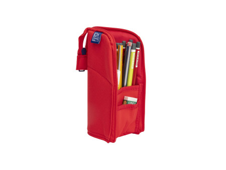 Oxford Trousse 'Stand-Up', polyester, rouge