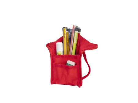 Oxford Trousse 'Stand-Up', polyester, rouge