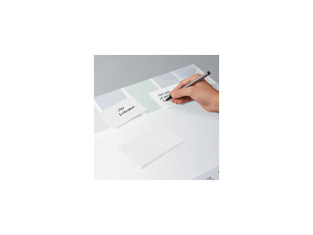sigel Bloc-notes adhésif, 125 x 75 mm, uni, blanc