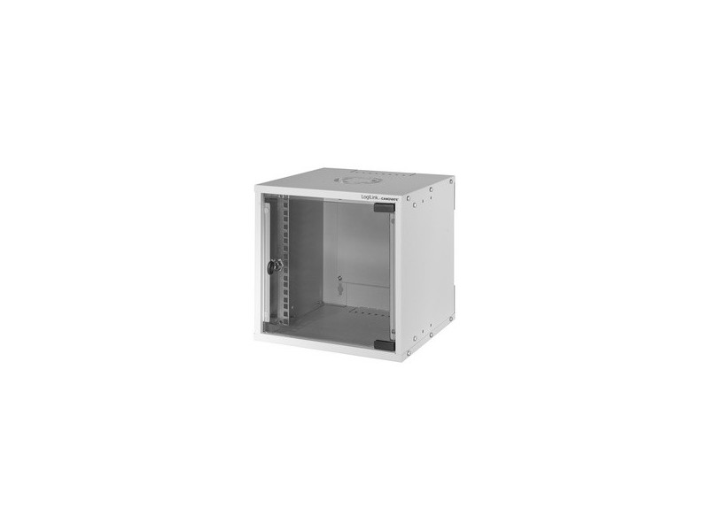 LogiLink Coffret mural 10' SoHo, monté, 9 U, gris clair