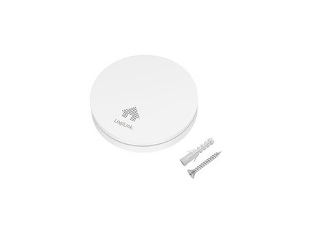 LogiLink Détecteur de fumée, extra plat, 85 db, blanc