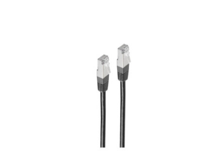 shiverpeaks Cable patch BASIC-S, cat. 6, S/FTP, 0,50 m, noir