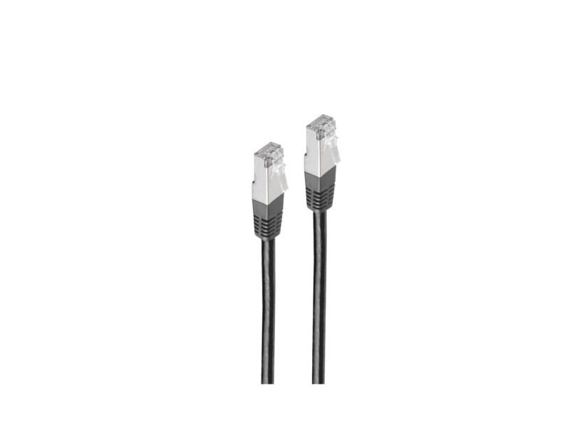 shiverpeaks Cable patch BASIC-S, cat. 6, S/FTP, 0,50 m, noir