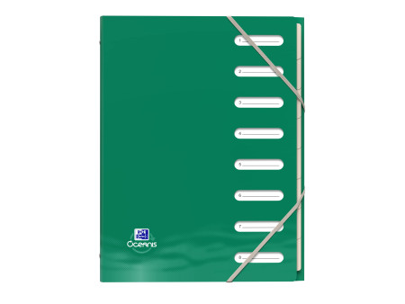 Oxford Trieur 'Oceanis', A4, 8 onglets, PP recyclé, assorti