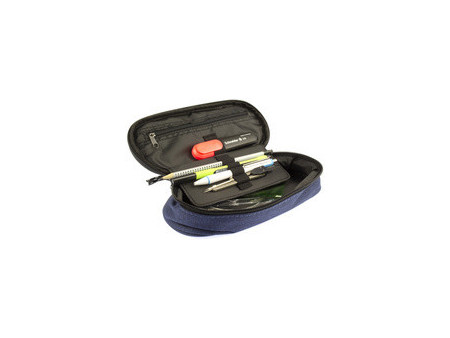 kangaro Trousse, ovale, en polyester, gris clair