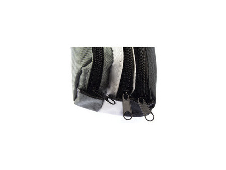 kangaro Trousse, 3 compartiments, gris/blanc/noir
