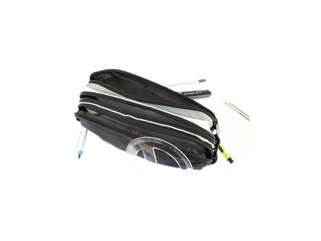 kangaro Trousse, 3 compartiments, orange/bleu/fuchsia