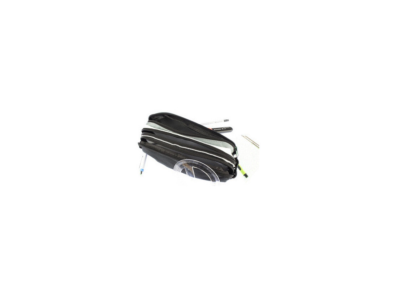 kangaro Trousse, 3 compartiments, orange/bleu/fuchsia