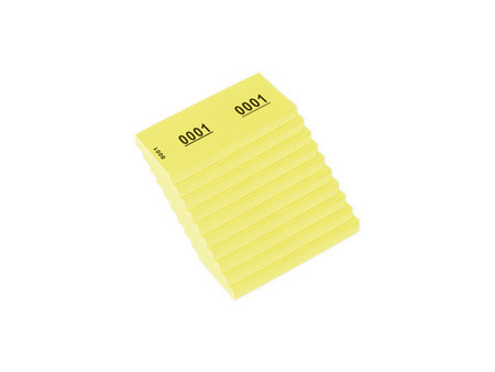 kangaro Bloc numéroté 1-1000, 105 x 42 mm, blanc