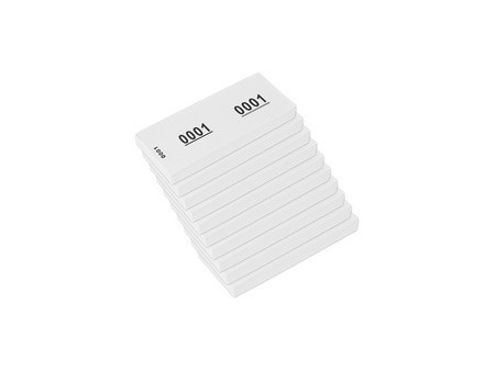 kangaro Bloc numéroté 1-1000, 105 x 42 mm, rose