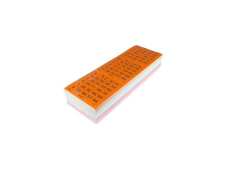 kangaro Jeu de grilles de bingo, 5x 100 cartes, assorti