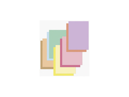 folia Bloc de papier coloré et de carton PASTEL, A6