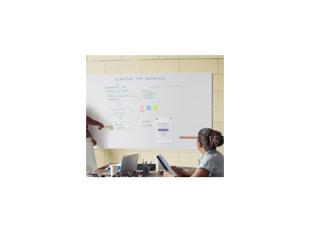 Bi-Office Tableau blanc mural LOOP, laqué, 1.500 x 900 mm