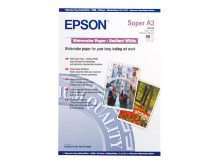 EPSON PAPIER AQUARELLE BLANC A3 C13S041352