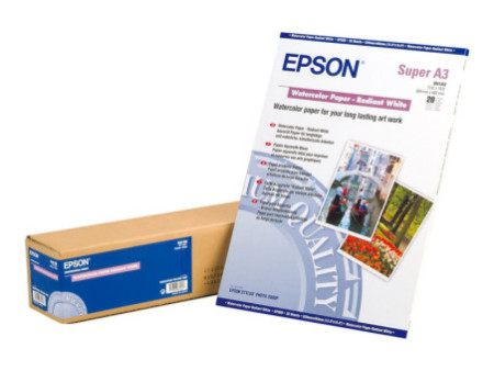 EPSON PAPIER AQUARELLE BLANC A3 C13S041352