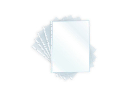 pavo Pochette perforée, A4, PP, 0,06mm, transparent brillant