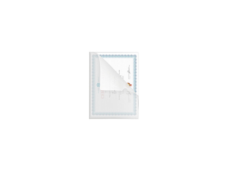 pavo Pochette coin, A4, PP, 0,10 mm, grainé, transparent