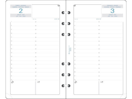 EXACOMPTA Recharge pour organiseur 'Exatime 17', 2026