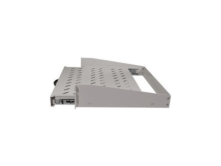 LogiLink Étagère 19' avec poignée, 2 U, coulissant, gris