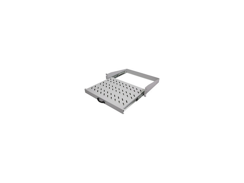 LogiLink Étagère 19' avec poignée, 2 U, coulissant, gris