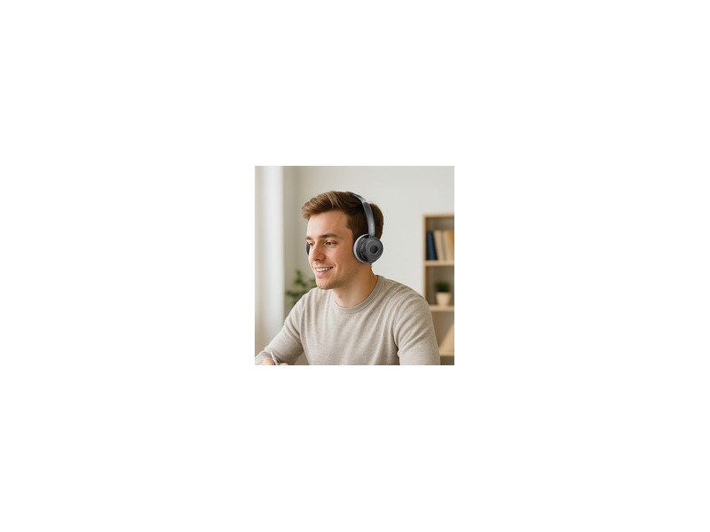LogiLink Casque audio BT 6.0 AuraSolo, bluetooth, argent