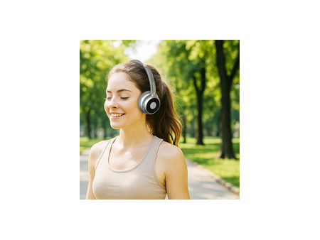 LogiLink Casque audio BT 6.0 AuraSolo, bluetooth, beige