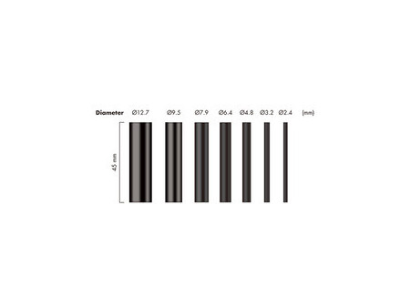 LogiLink Set de gaines thermorétractables, 300 pièces, noir