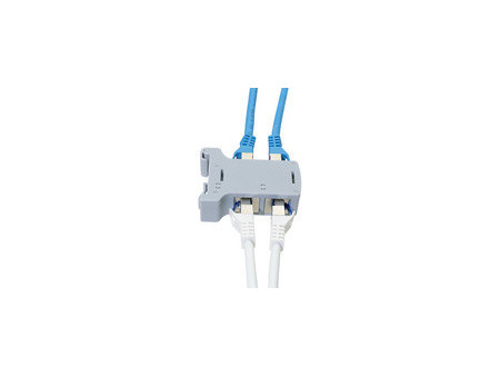 LogiLink Adaptateur pour rail DIN avec 2 coupleurs cat.6A