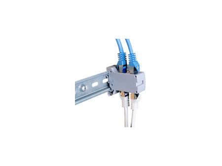 LogiLink Adaptateur pour rail DIN avec 2 coupleurs cat.6A