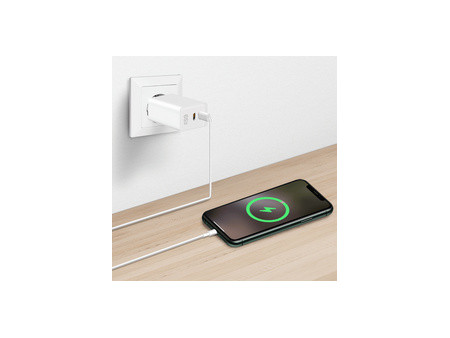 LogiLink Chargeur secteur USB, 2x USB-C PD, 65 W, blanc