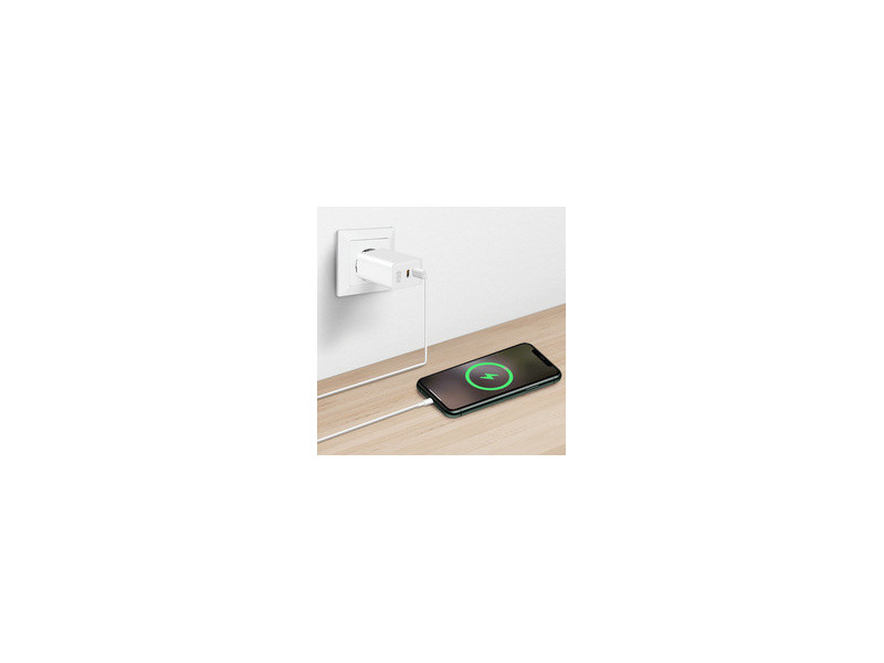 LogiLink Chargeur secteur USB, 2x USB-C PD, 65 W, blanc