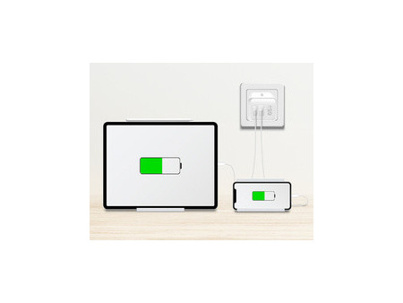 LogiLink Chargeur secteur USB, 1x USB-A, 1x USB-C, 65 W