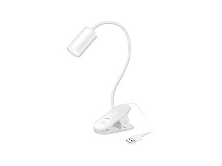 LogiLink Lampe de lecture à LED avec pince, blanc
