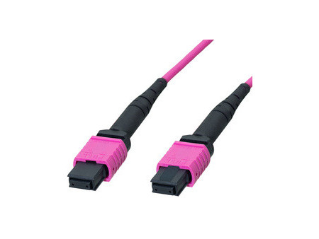 LogiLink Câble patch MPO, 12 fibres, Multimode, OM4, 2 m