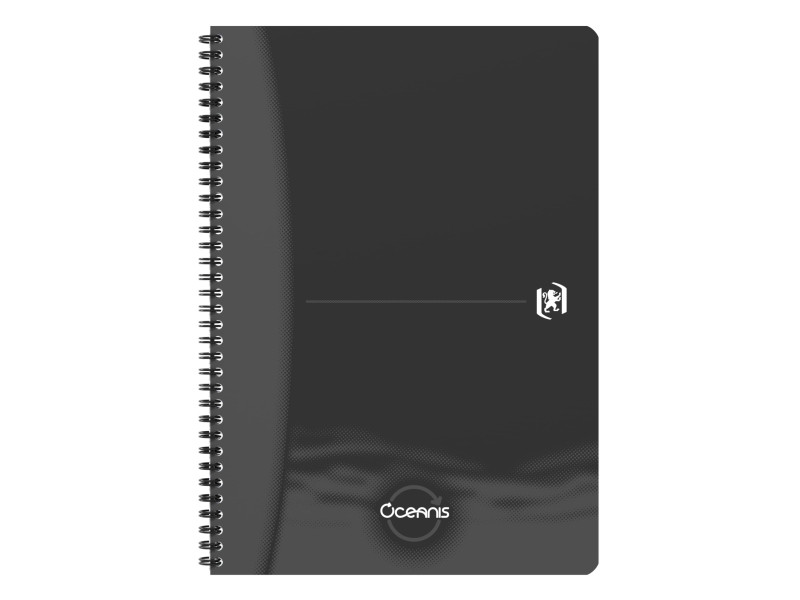Oxford Office Cahier à spirale 'Oceanis', A4, PP, noir