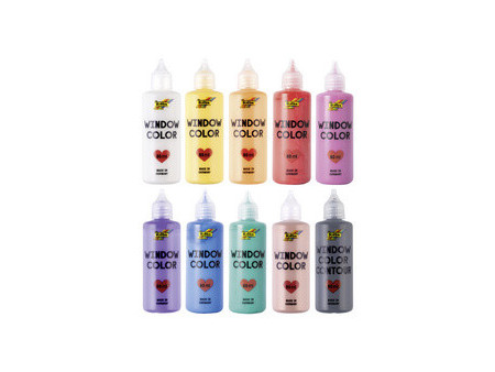 folia Kit Window Color Jumbo BASIC BIG, 10 x 80 ml