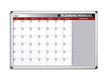 Tableau planning 'Mensuel', 900 x 600 mm