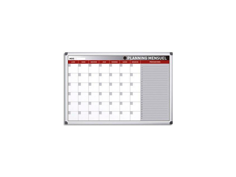 Tableau planning 'Mensuel', 900 x 600 mm