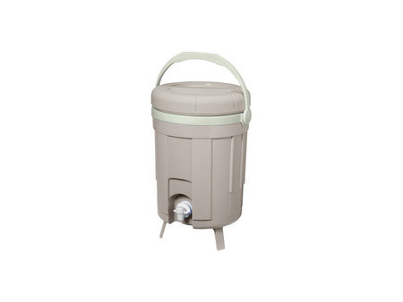 EDA Poubelle à compost BOKASHI, 8 litres, chaux/amande