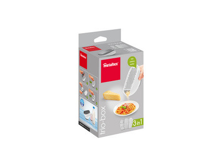 metaltex Mandoline universelle Trio-Box, 3 inserts