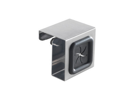 metaltex Porte-serviette, pour accrocher, carré, noir/gris