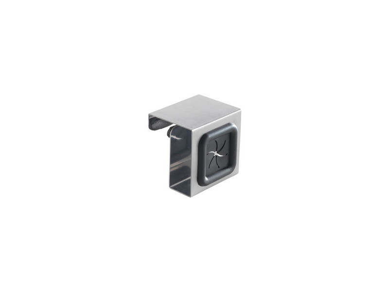 metaltex Porte-serviette, pour accrocher, carré, noir/gris