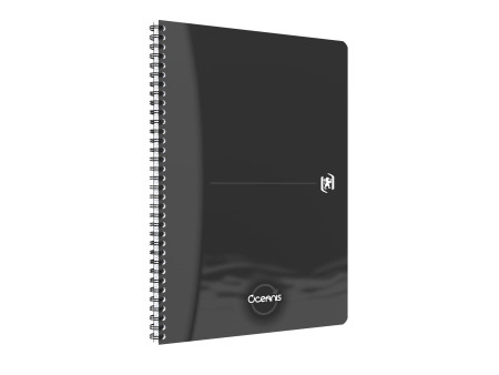 Oxford Office Cahier à spirale 'Oceanis', A4, PP, noir