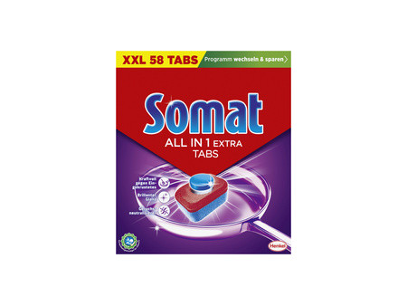 Somat Pastille lave vaisselle ALL IN 1 EXTRA, 58 pastilles