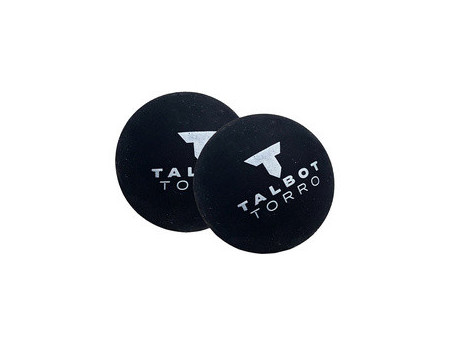 TALBOT torro Balle de squash, rapide, blister de 2, noir