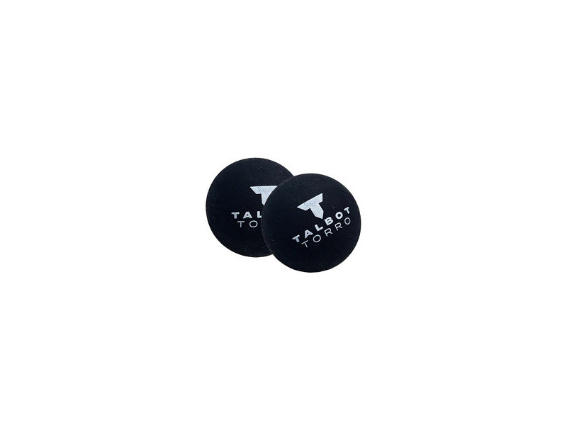 TALBOT torro Balle de squash, rapide, blister de 2, noir