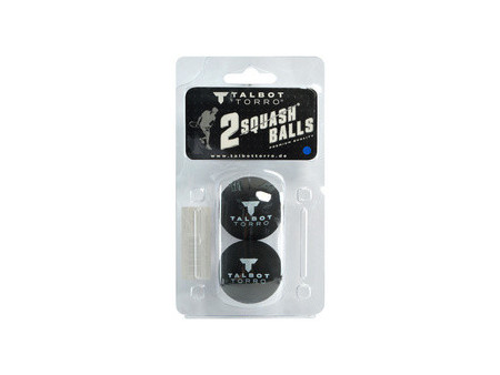 TALBOT torro Balle de squash, rapide, blister de 2, noir