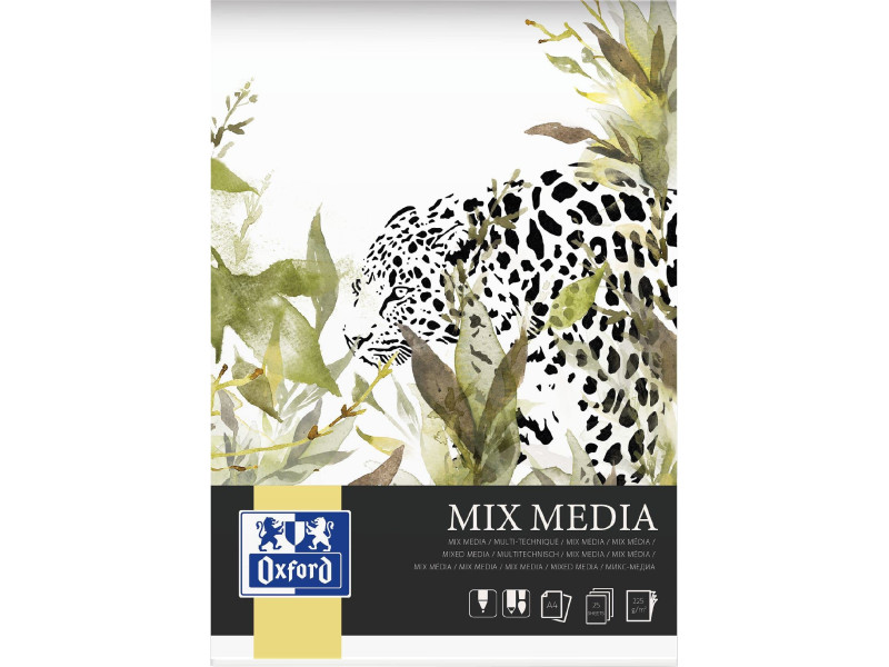 Oxford Art Bloc de dessin techniques mixtes 'Mix Media', A4