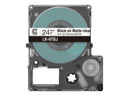 EPSON Matte Tape Clear/Black 24mm 8m C53S672067