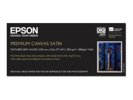 EPSON rollpaper Canvas matt 17Zollx3m C13S041858